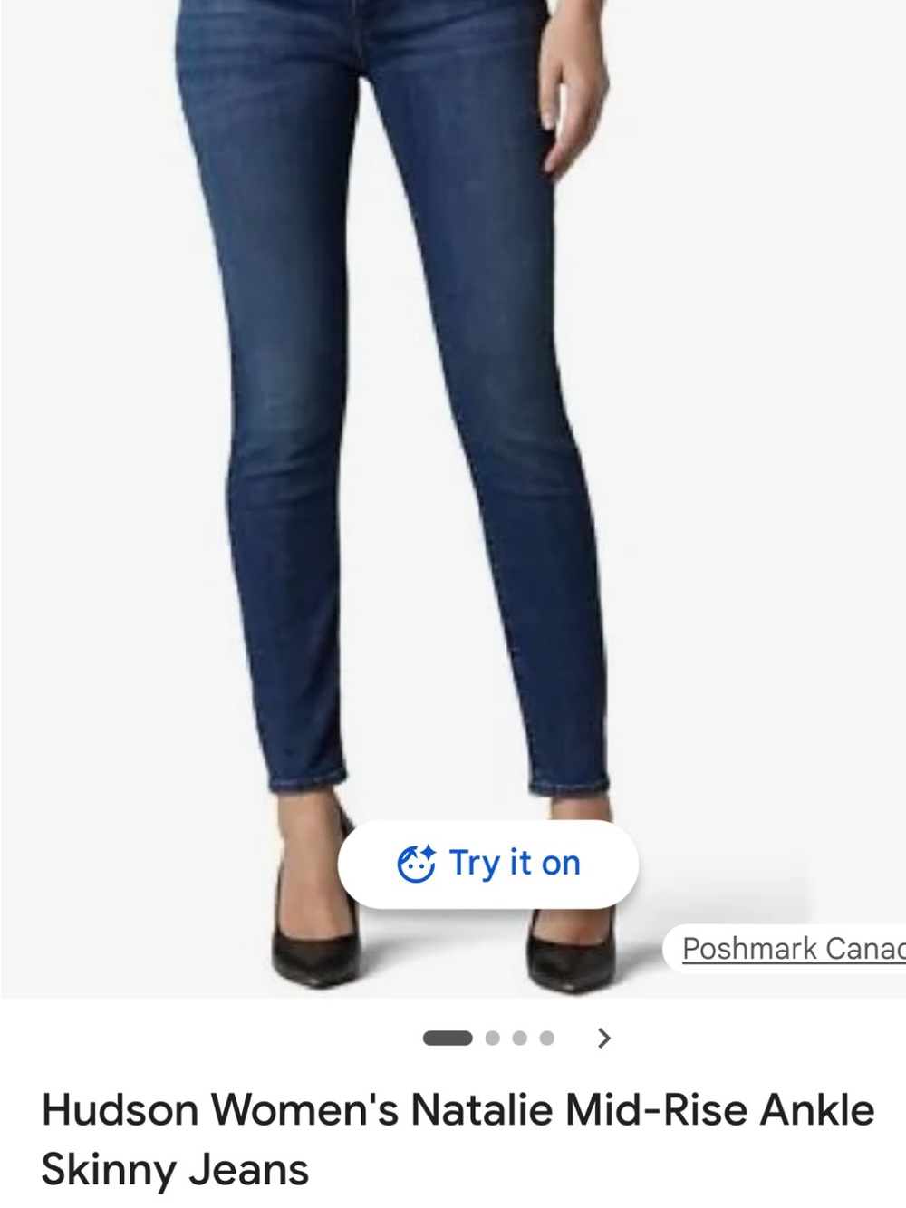 Hudson Jeans  Natalie highrise/ super skinny Dark Blue Skinny Ankle Jeans